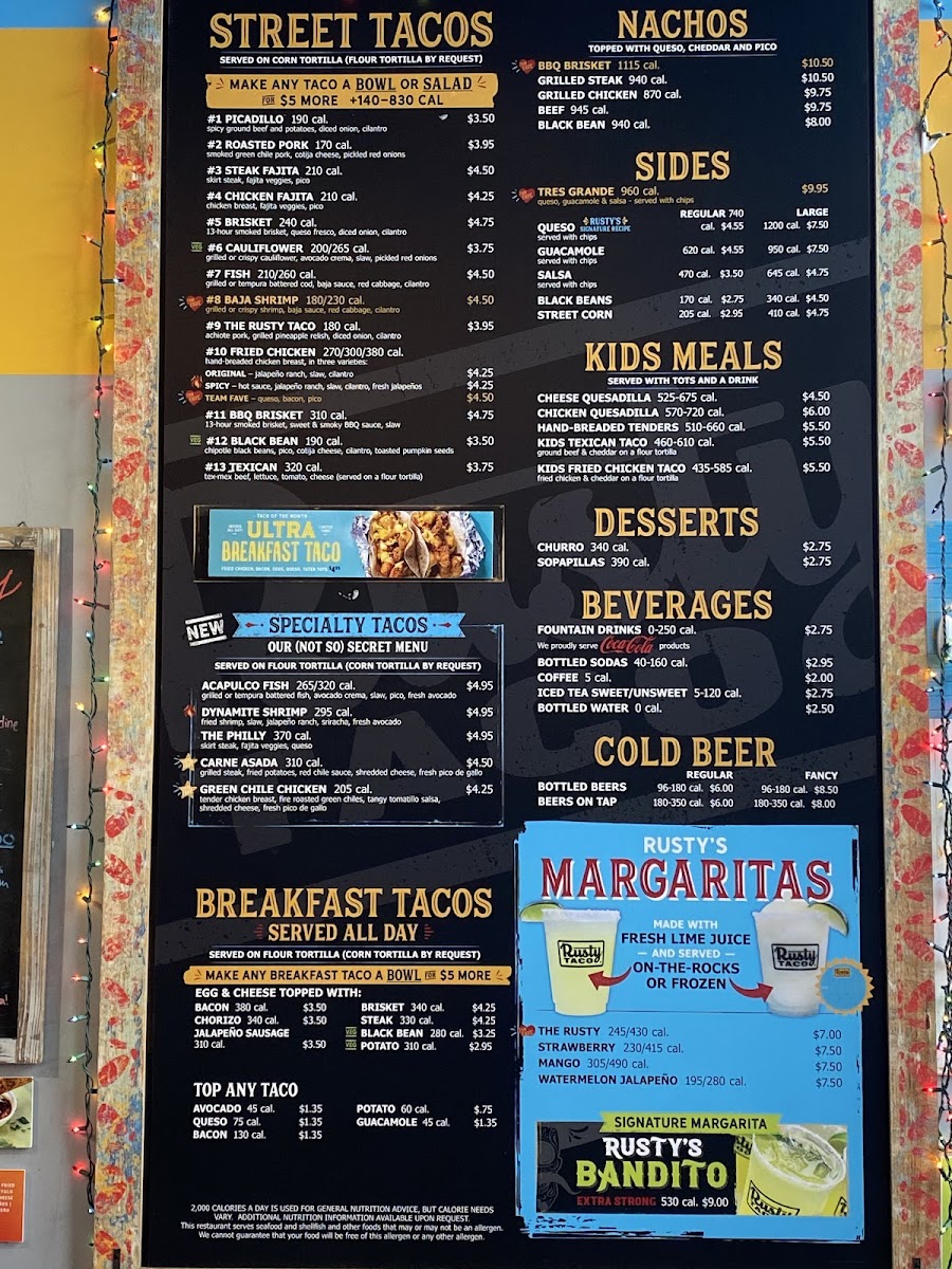 Rusty Taco Menu - Image 3